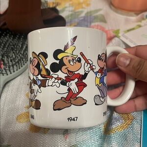 Walt Disney Mugs 1986 Applause Inc. Mickey Mug 1928-55